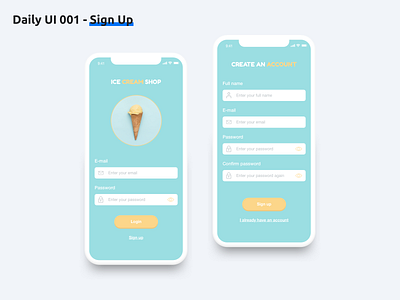 Daily UI 001 - Sign Up