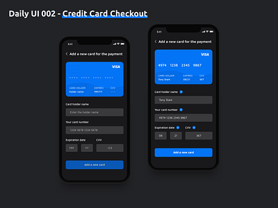 Daily UI 002 - Credit Card Checkout