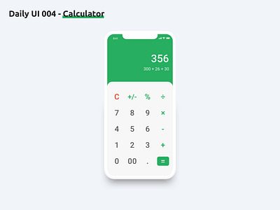 Daily UI 004 - Calculator