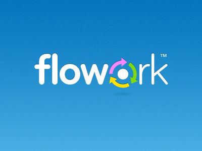 Flowork Logo arrows flowork intranet logo logo design process flow