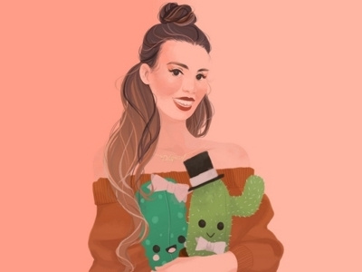 Pickle and cactus deligracy fashion illustration