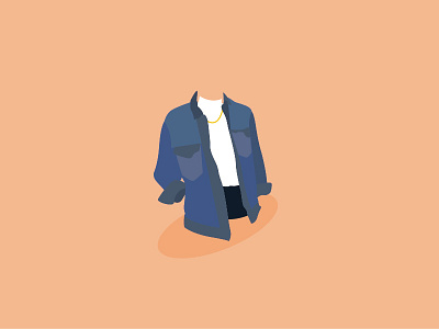 Denim Jacket colors denim illustration illustrator jacket outfit
