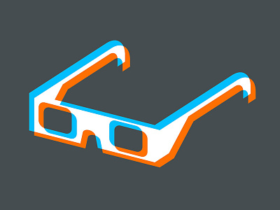 3D 3d glasses graphicdesign icon shirtdesign stereoscope tshirt vector