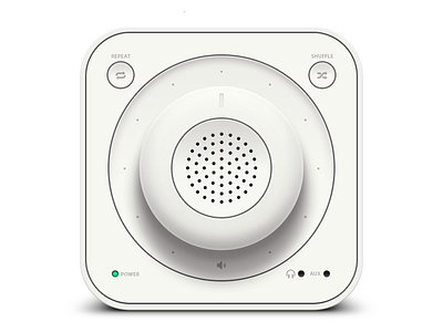 Dieter Speaker White ios icon speaker