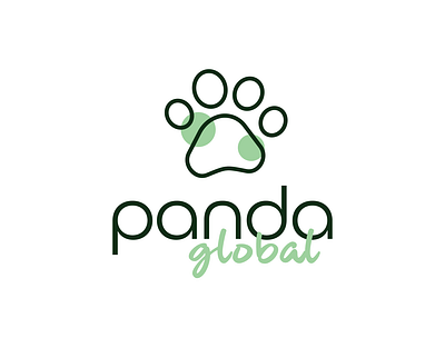 Daily Logo Challenge : Day 3 - Panda global branding creative daily dailylogochallenge dailylogochallengeday3 design logotype panda pandaglobal visualidentity