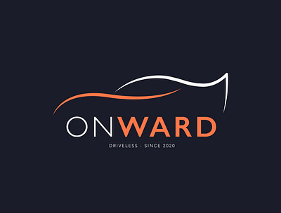 Daily Logo Challenge : Day 5 - Onward branding car creative daily dailylogochallenge dailylogochallengeday5 design drive drive less logodesignchallenge logotype onward vehicle visual identity