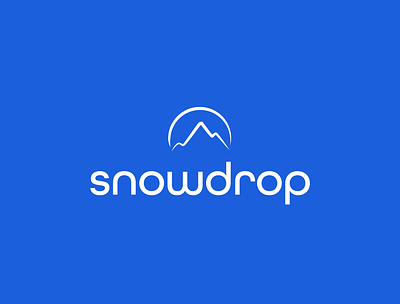 Daily Logo Challenge : Day 8 - Snowdrop brand identity branding creative daily dailylogochallenge dailylogochallengeday8 design logodesignchallenge logotype ski mountain snowdrop