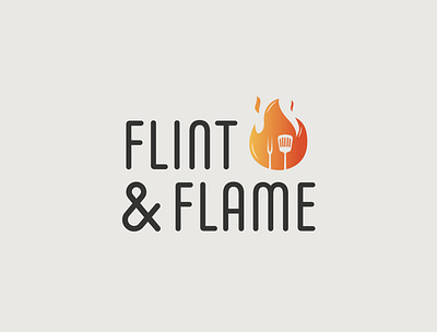 Daily Logo Challenge : Day 10 - Flint & Flame branding creative daily dailylogochallenge dailylogochallengeday10 design flame flame logo logodesignchallenge logotype visual identity