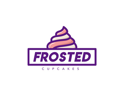 Daily Logo Challenge : Day 18 - Frosted brand identity branding creative cupcake daily dailylogochallenge design frosted logochallenge logodesign logodesignchallenge logotype visual identity