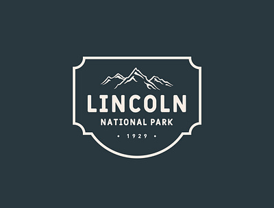 Daily Logo Challenge : Day 20 - Lincoln National Park brand identity branding creative daily dailylogochallenge design lincoln logodesign logodesignchallenge logotype national park visual identity