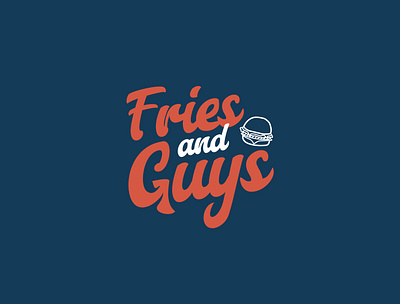 Daily Logo Challenge : Day 33 - Fries & Guys brand identity branding burger burger joint creative daily dailylogochallenge day33 design logodesign logodesignchallenge logotype visual identity