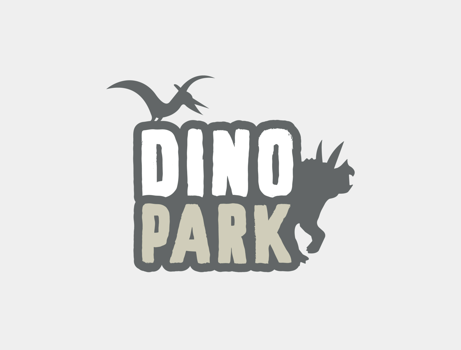 Daily Logo Challenge : Day 35 - Dino Park by Aëlig Le Pabic on Dribbble