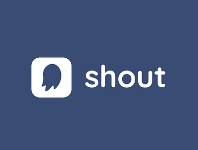 Daily Logo Challenge : Day 39 - Shout app brand identity branding creative daily dailylogochallenge day39 design logodesign logodesignchallenge logotype messaging app shout visual identity