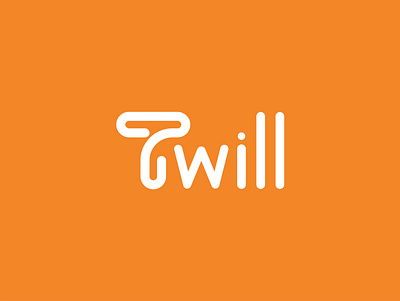 Twill - Logotype branding creative design logo logotype orange