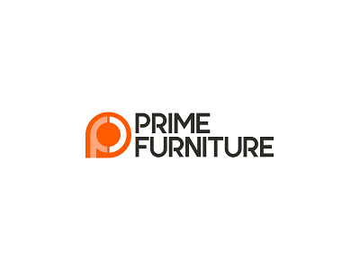 Prime Furniture black furniture logo orange prime