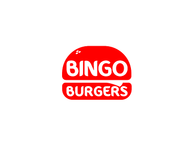 Bingo Burgers logo bingo burger burgers red white