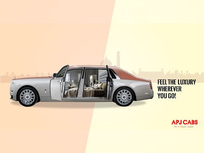 APJ CABS - Luxury Car Rentals Campaign Poster ad campaign advertisement branding car car rentals illustration luxury branding manipulation posters