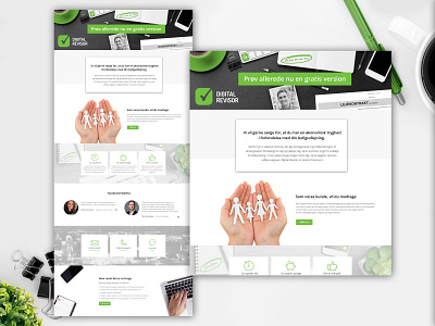 Landing page design for Digital Revisor banner design ui ux webpage design