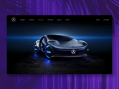 VISION AVTR – inspired by AVATAR. adobexd avatar cars conceptcar createwithadobexd mercedes mercedes benz ui ux web interface