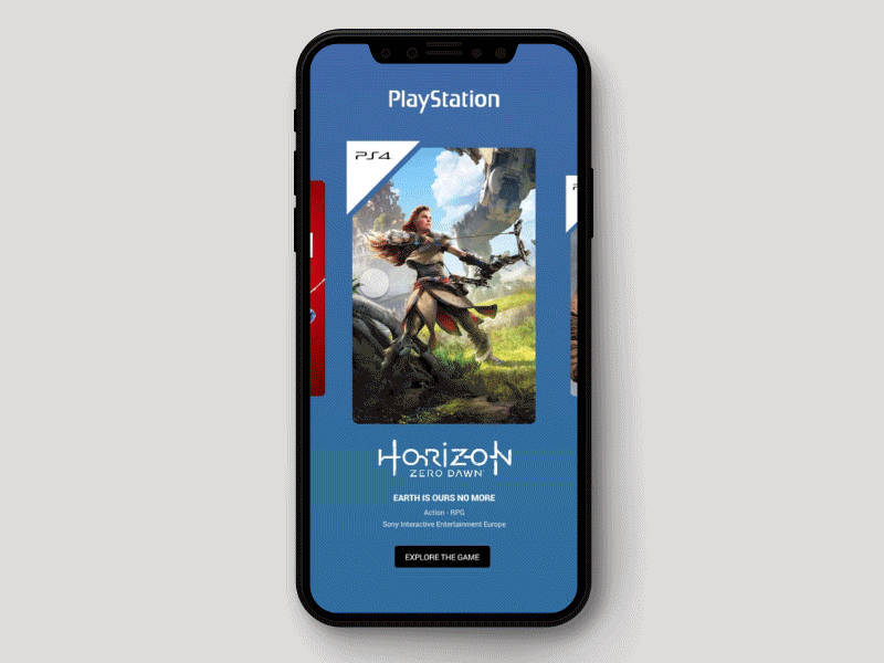 Playstation Store god of war horizon zero dawn interface invisionstudio playstation ps4 spiderman ui ux video games web web interface