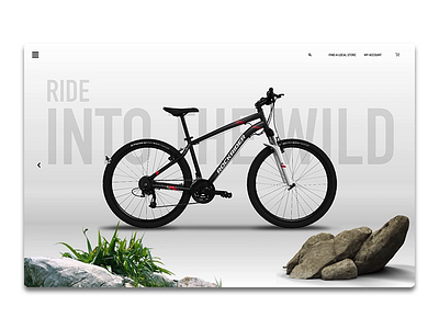 Rockrider Bikes interface invision studio invisionapp invisionstudio ui ux web interface