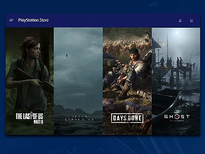 PS Store interface invision studio invisionapp invisionstudio playstation playstation4 playstore ps4 sony the last of us ui ux web interface
