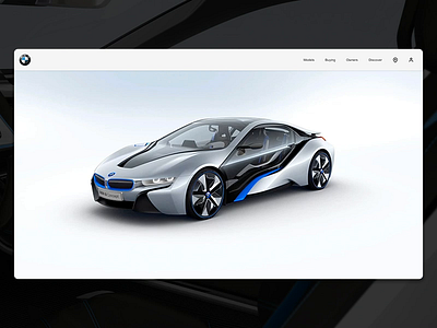 BMW I8 Concept bmw cars i8 concept interface principleapp sketchapp ui ux web interface