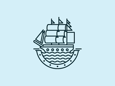 Sailboat Logo design exploration line logo sailboat sailors sea