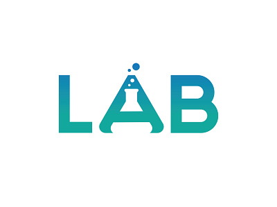 LAB Logo beautiful design health healthy laboratory logo typography