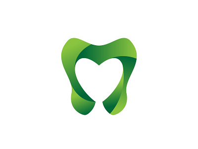 Dental care logo design beautiful care dental design green health healthy logo tooth