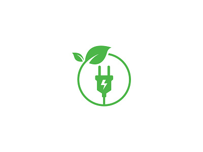 Green Energy Logo design electric energy environment green logo renewable energy