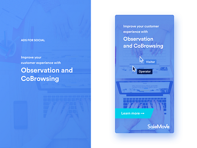 Observation and Cobrowsing ads ads campaign cobrowsing customer experience observation salemove social