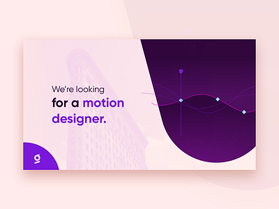 Hiring ad for motion designers ads customer experience cx glia hiring motion design poster