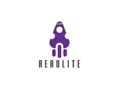 Aerolite Rocketship Logo | Daily Logo Challenge: Day 1 business logo design flat flat logo icon illustration illustrator logodesign minimal minimalist logo typography