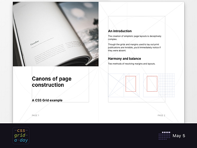 Van de Graaf CSS Grid Example design layout print