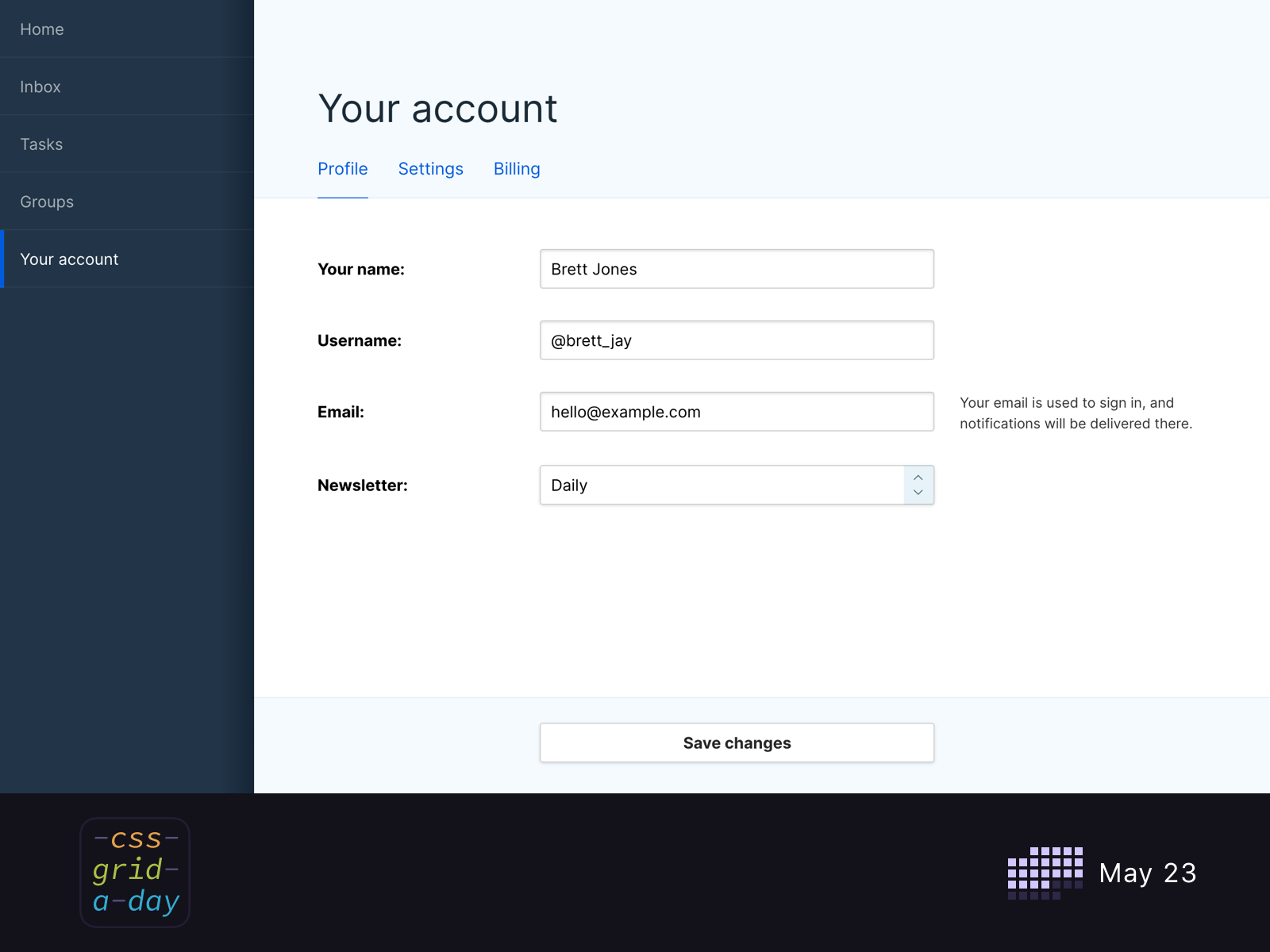 css responsive form grid