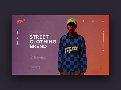 10.DEEP | online shop color design e commerce fashion minimal shop streetwear typography ui ux web website