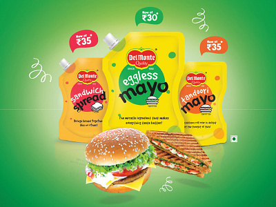 Mayo 80g Poster branding design illustraor