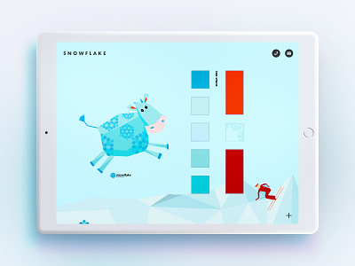 Snowflake app article branding illustrations kids mobile sports stickers ui ux website winter
