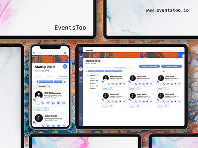 EventsToo by Swapp design events interactive platform saas ui ux web design