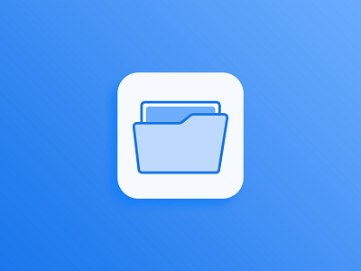 Folder App Icon adobexd app design icon icon app illustrator ui