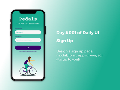 100 Days of UI / Day 1 app dailyui sign up screen uidesign