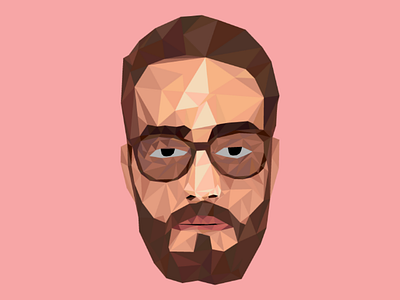 Low poly portrait