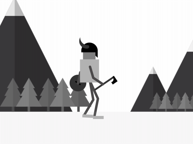 The long walk animation centurion flat design illustrator art motion design motiongraphics samurai viking