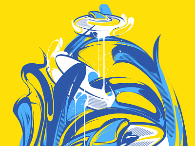 B&Y abstract design dribbble graphic illustration ink