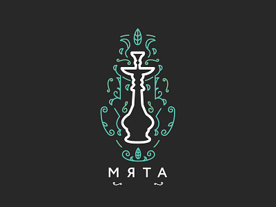 Mint Lounge abstract branding design graphic graphic design illustration logo vector