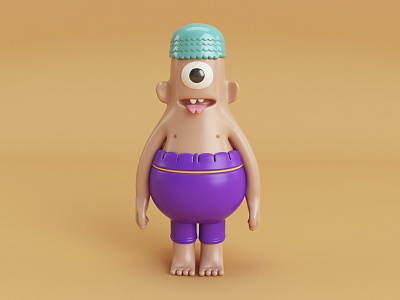 Cyclope 3d 3dmodel c4d cinema4d cyclopsmosnter vray