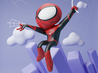 We're thinking of submitting these pictures to The Daily Bugle! 3d app blender brucira city cute design illustration india marvel mobile mumbai red spider man ui ux vector website