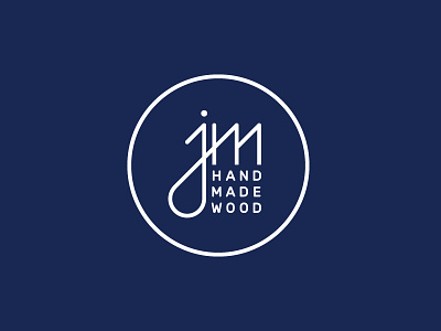 Jm Handmade design handmade logo minimalism monogram wood