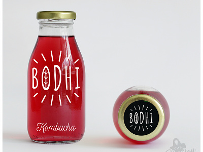 Bodhi Tea branding design healthy healthy living kombucha logo organic tea